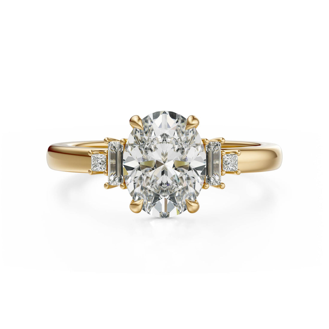 The Elevated Mira Ring | Oval | Setting Only