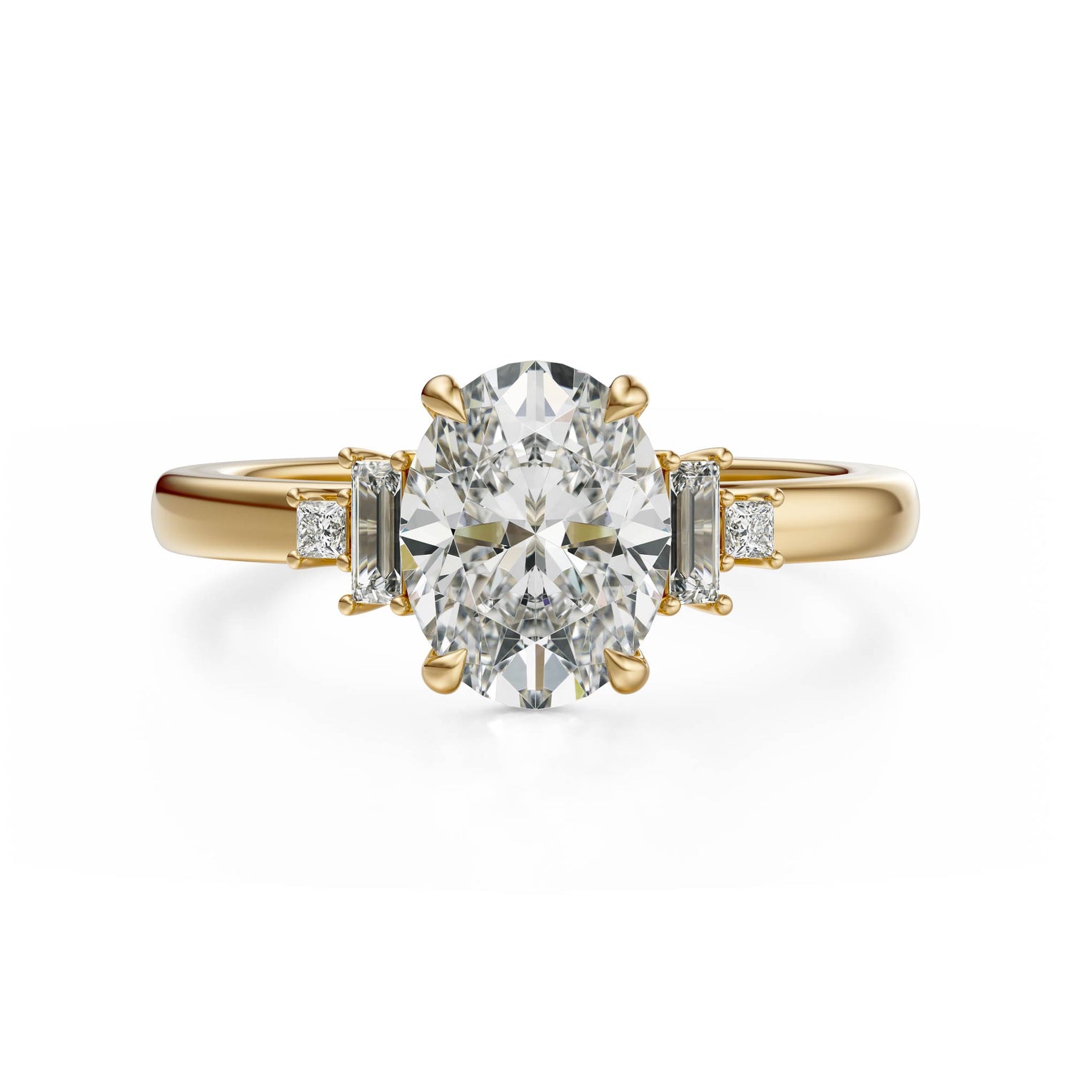 The Elevated Mira Ring | Oval | Setting Only