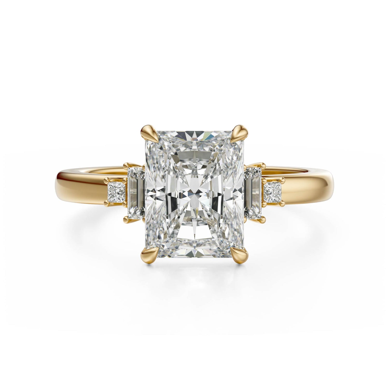 The Elevated Mira Ring | Radiant | Setting Only