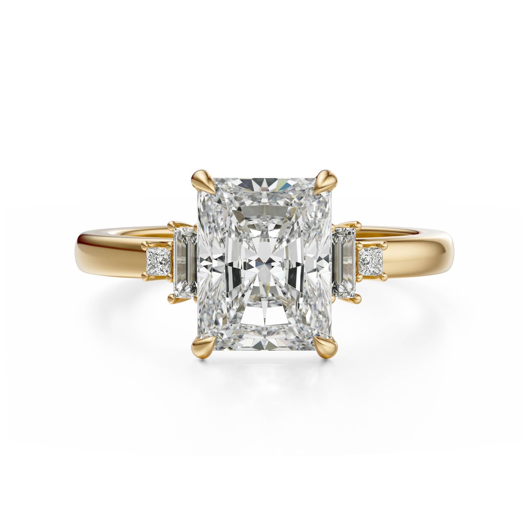 The Elevated Mira Ring | Radiant | Setting Only