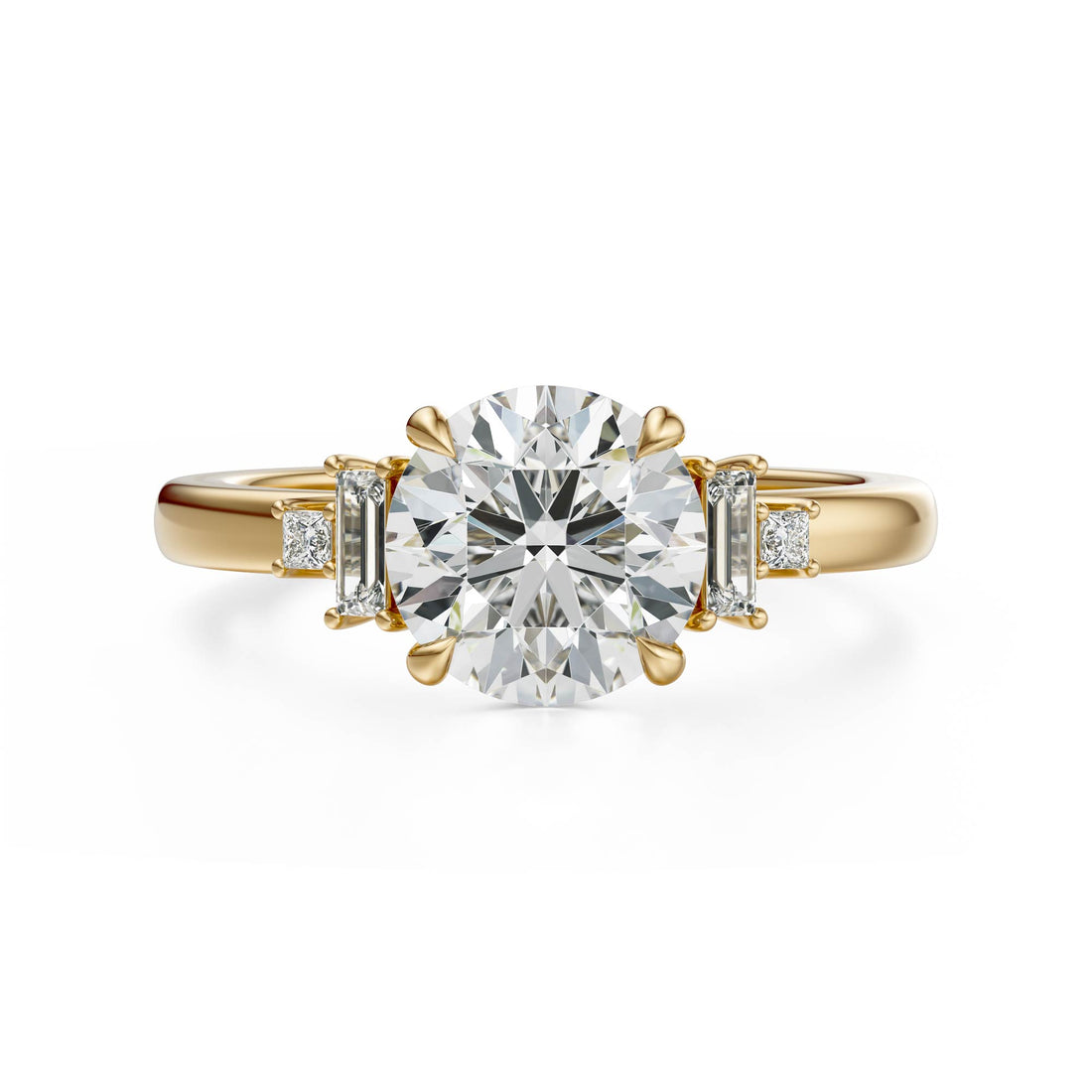 The Elevated Mira Ring | Round | Setting Only