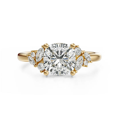 The Laurel Ring | Cushion | Setting Only