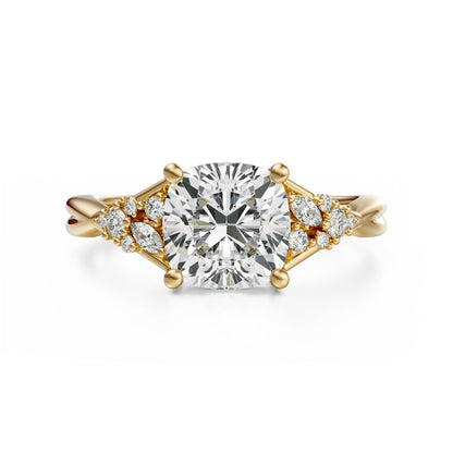 The Lyria Ring | Cushion | Setting Only