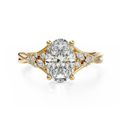 The Lyria Ring | Oval | Setting Only