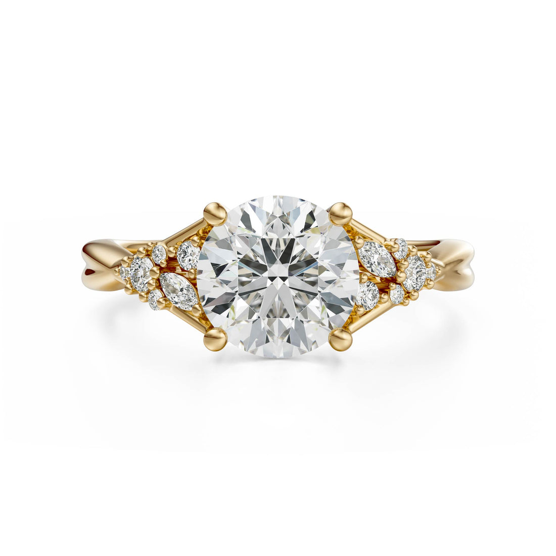 The Lyria Ring | Round | Setting Only