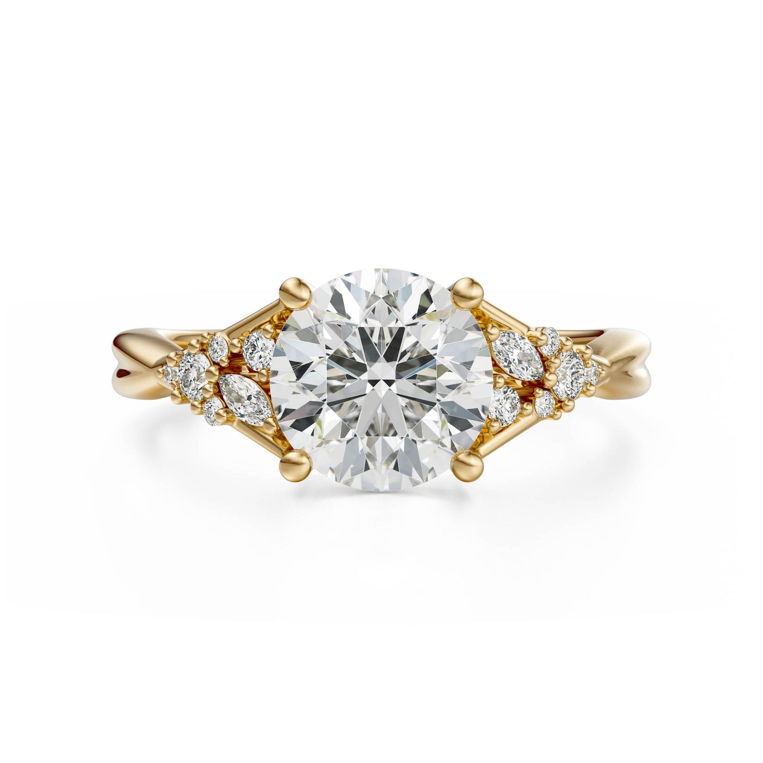 The Lyria Ring | Round | Setting Only