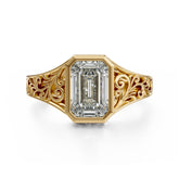 The Endearment Ring | Emerald Cut - Lavender Creek Gems 