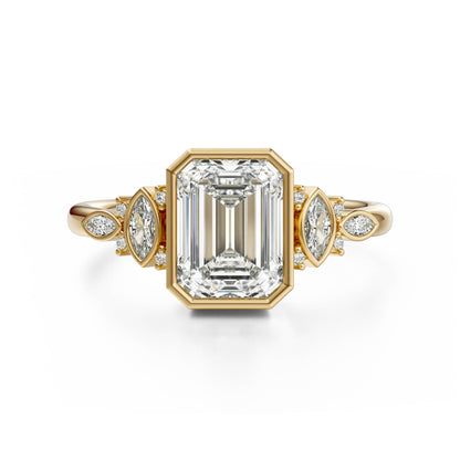 The All Bezel Maeve Ring | Emerald Cut