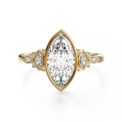 The All Bezel Maeve Ring | Marquise