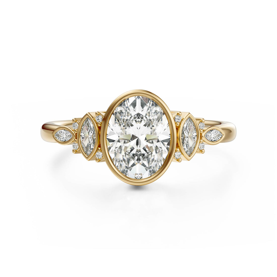 The All Bezel Maeve Ring | Oval