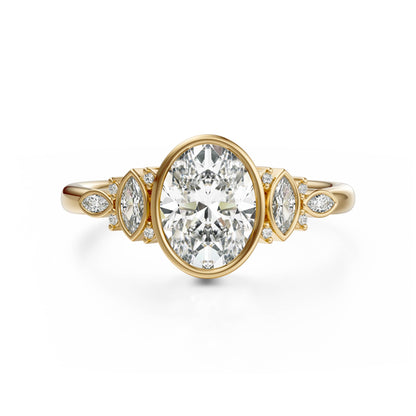 The All Bezel Maeve Ring | Oval