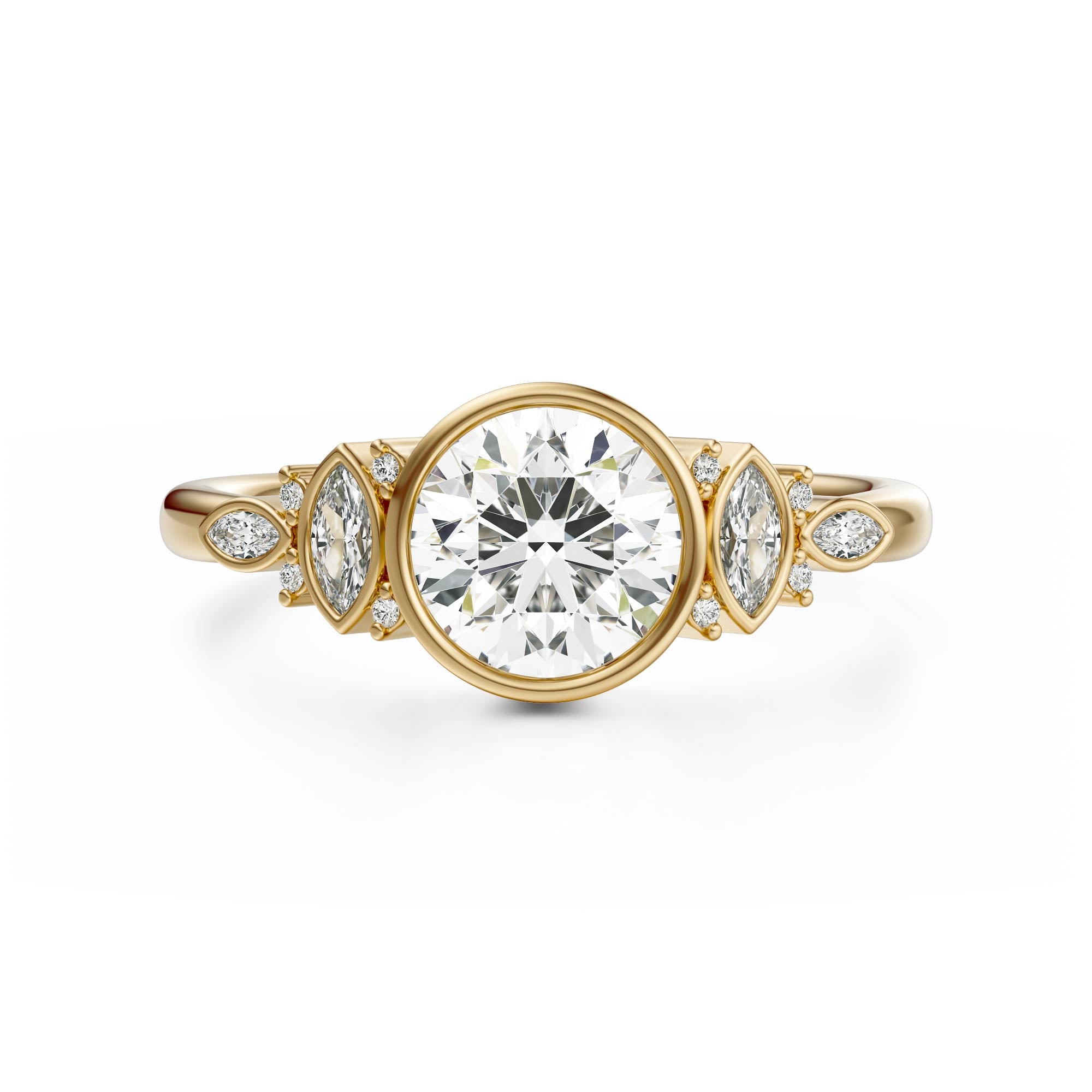 The All Bezel Maeve Ring | Round