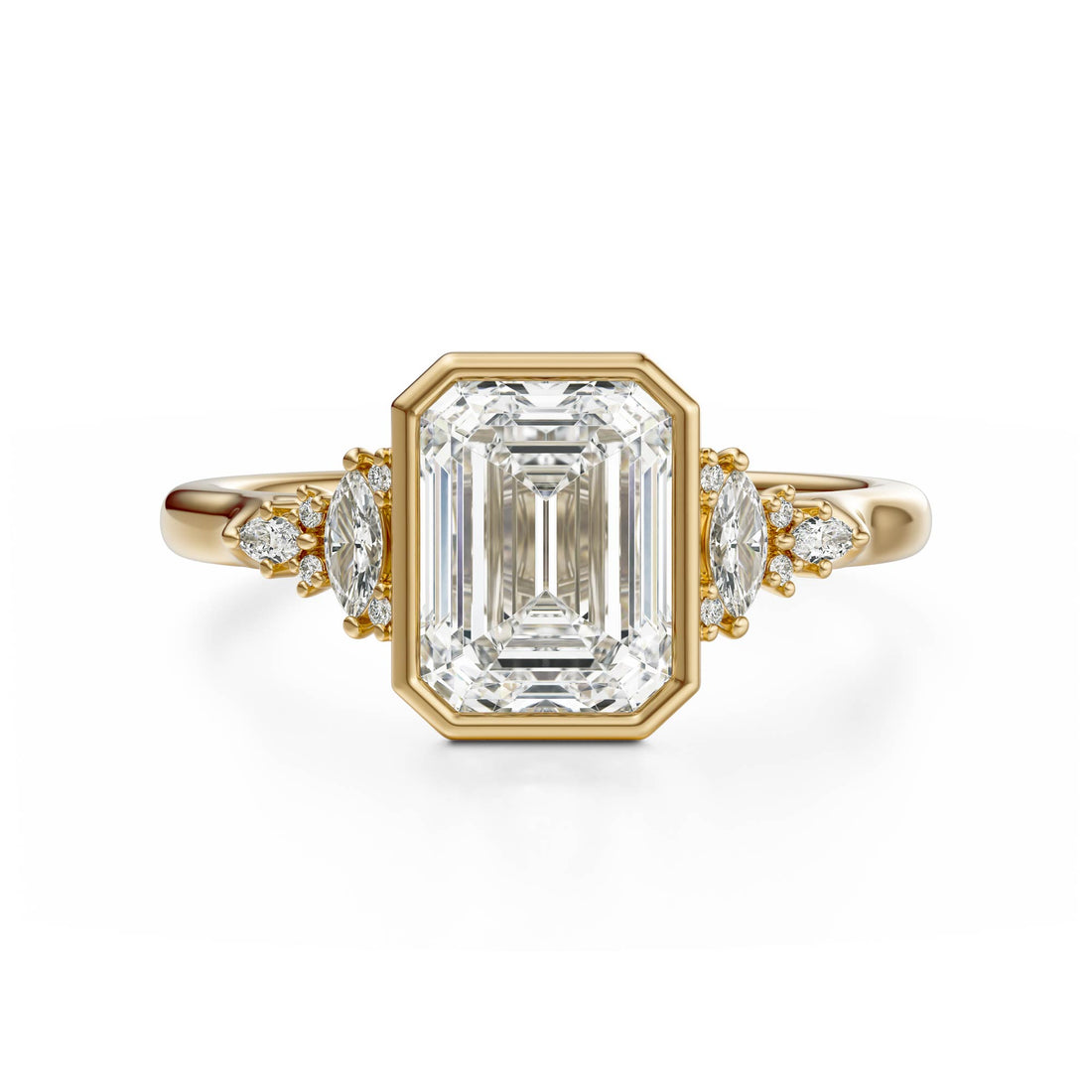 The Bezel Maeve Ring | Emerald Cut | Setting Only