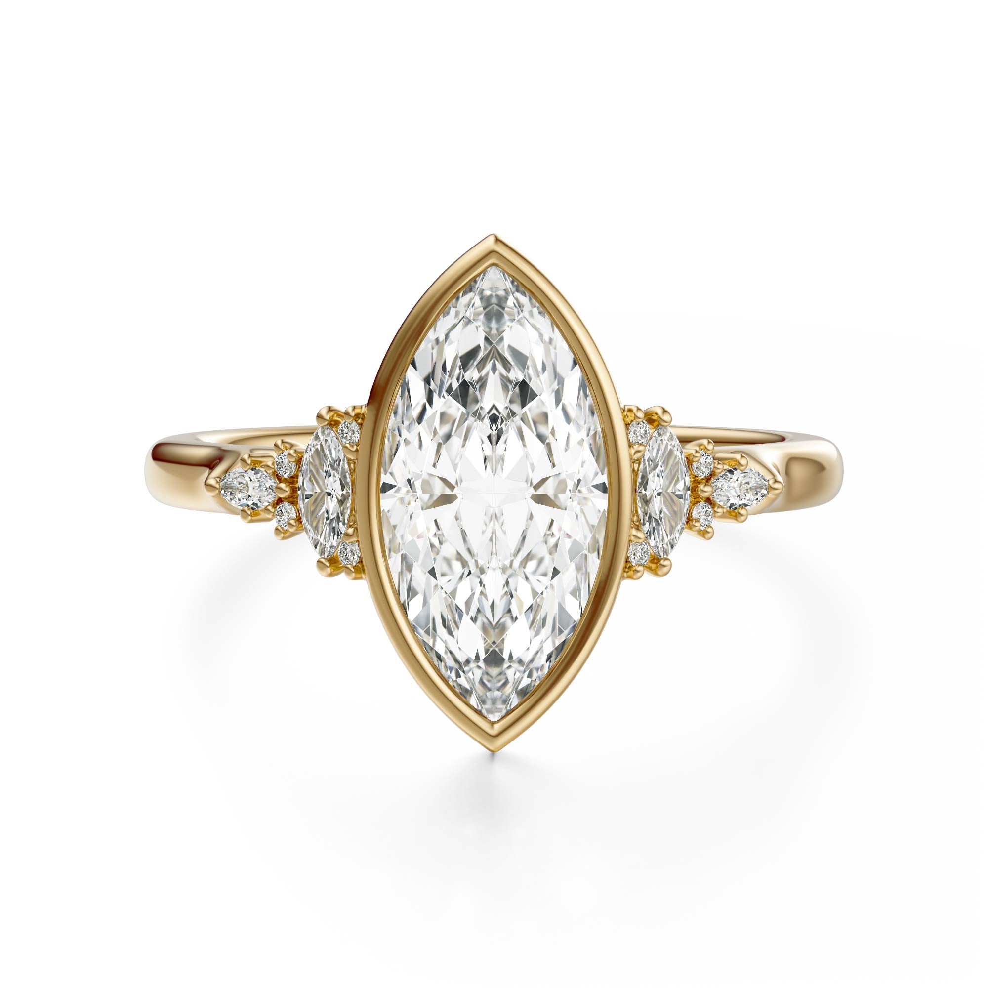 The Bezel Maeve Ring | Marquise | Setting Only