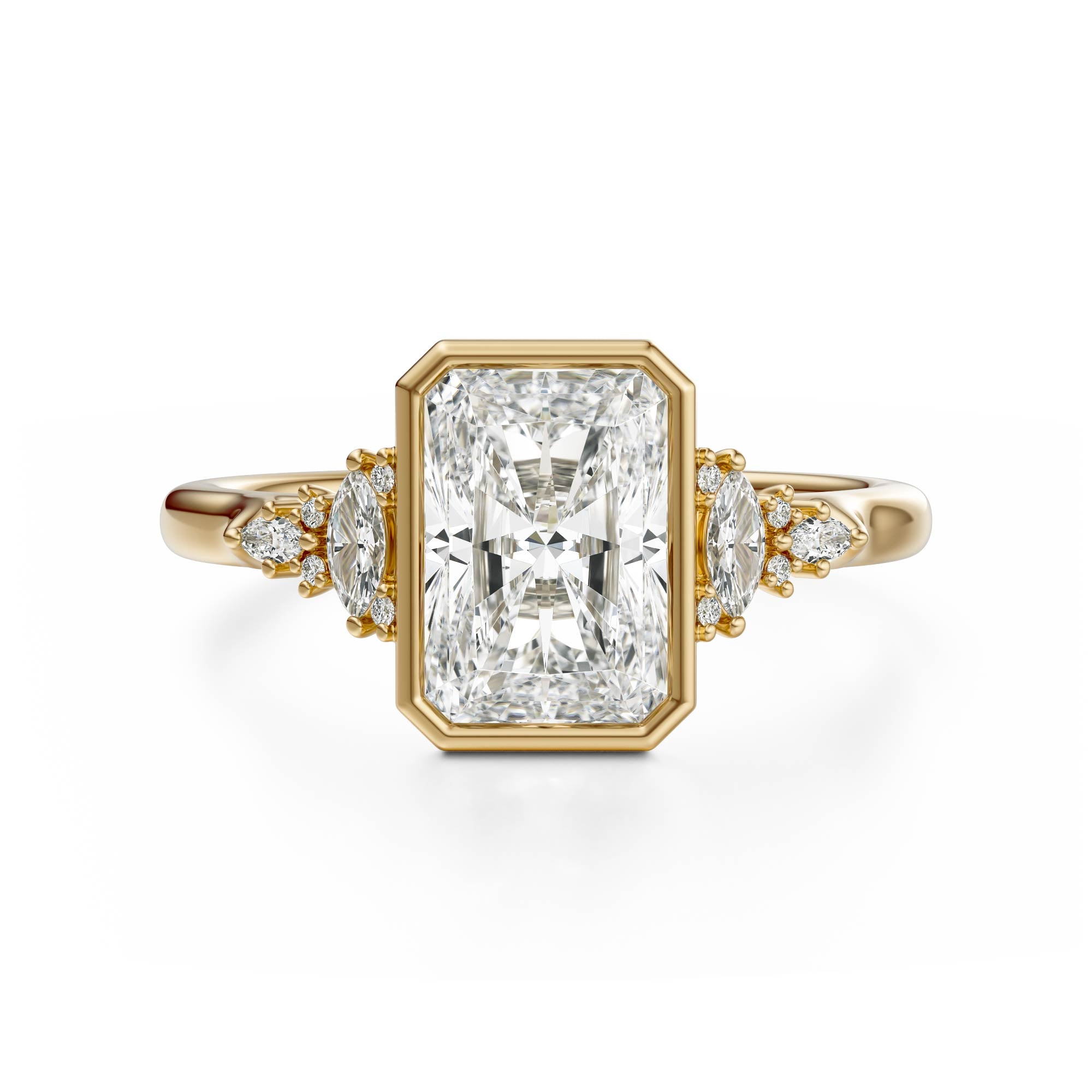 The Bezel Maeve Ring | Radiant