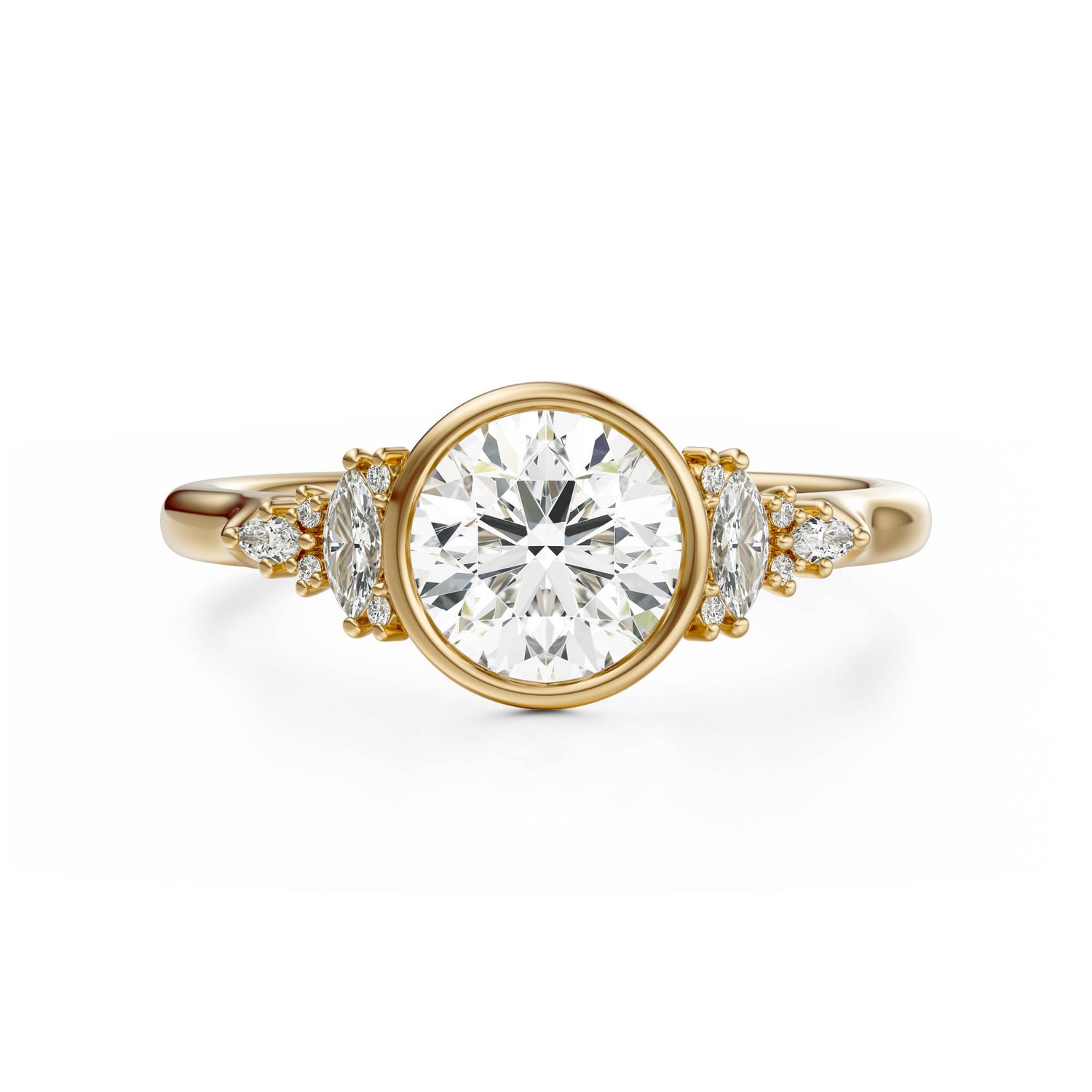 The Bezel Maeve Ring | Round | Setting Only