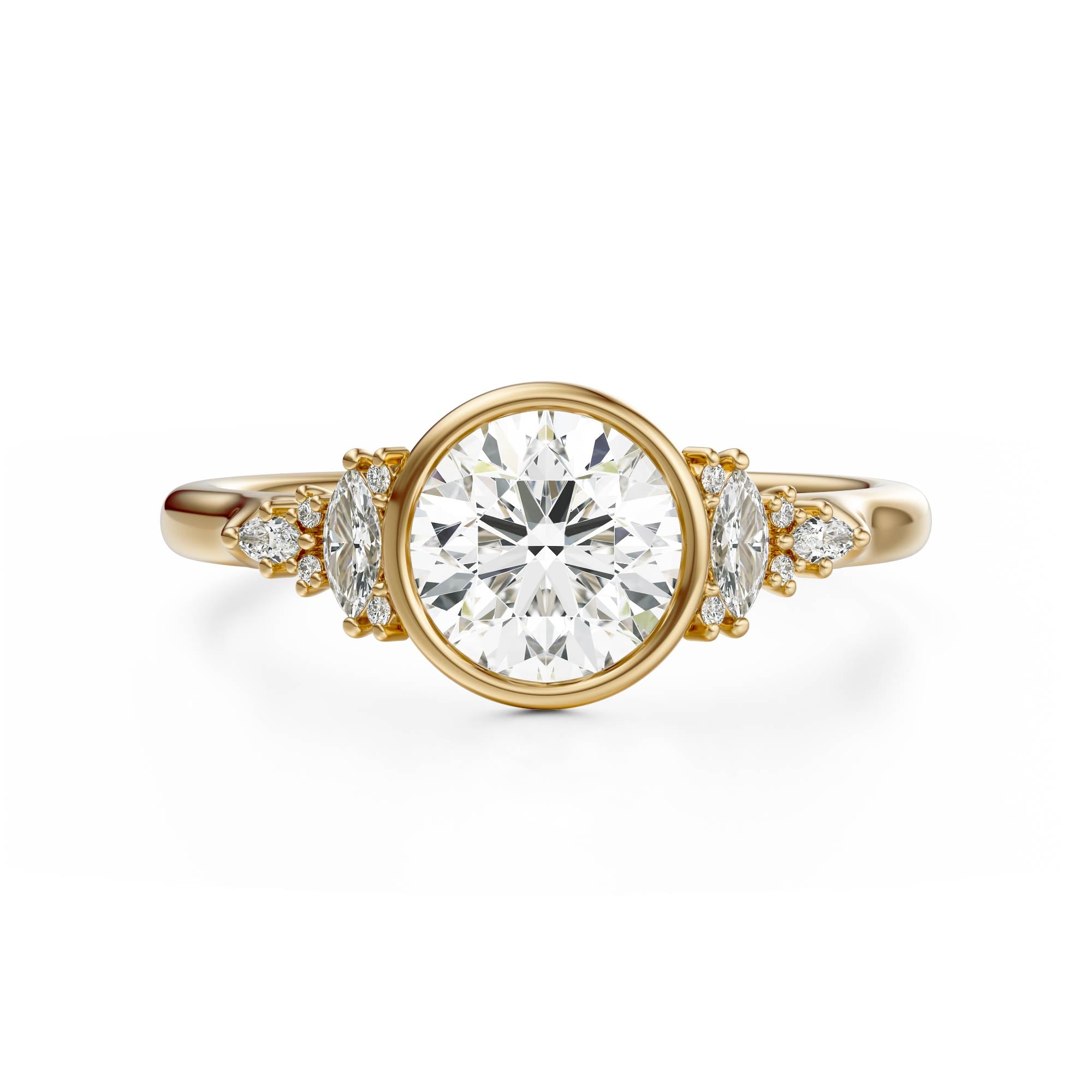 The Bezel Maeve Ring | Round | Setting Only