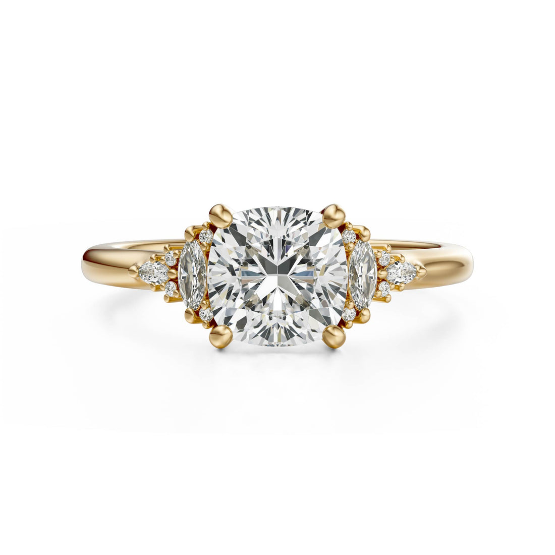 The Low Maeve Ring | Cushion | Setting Only