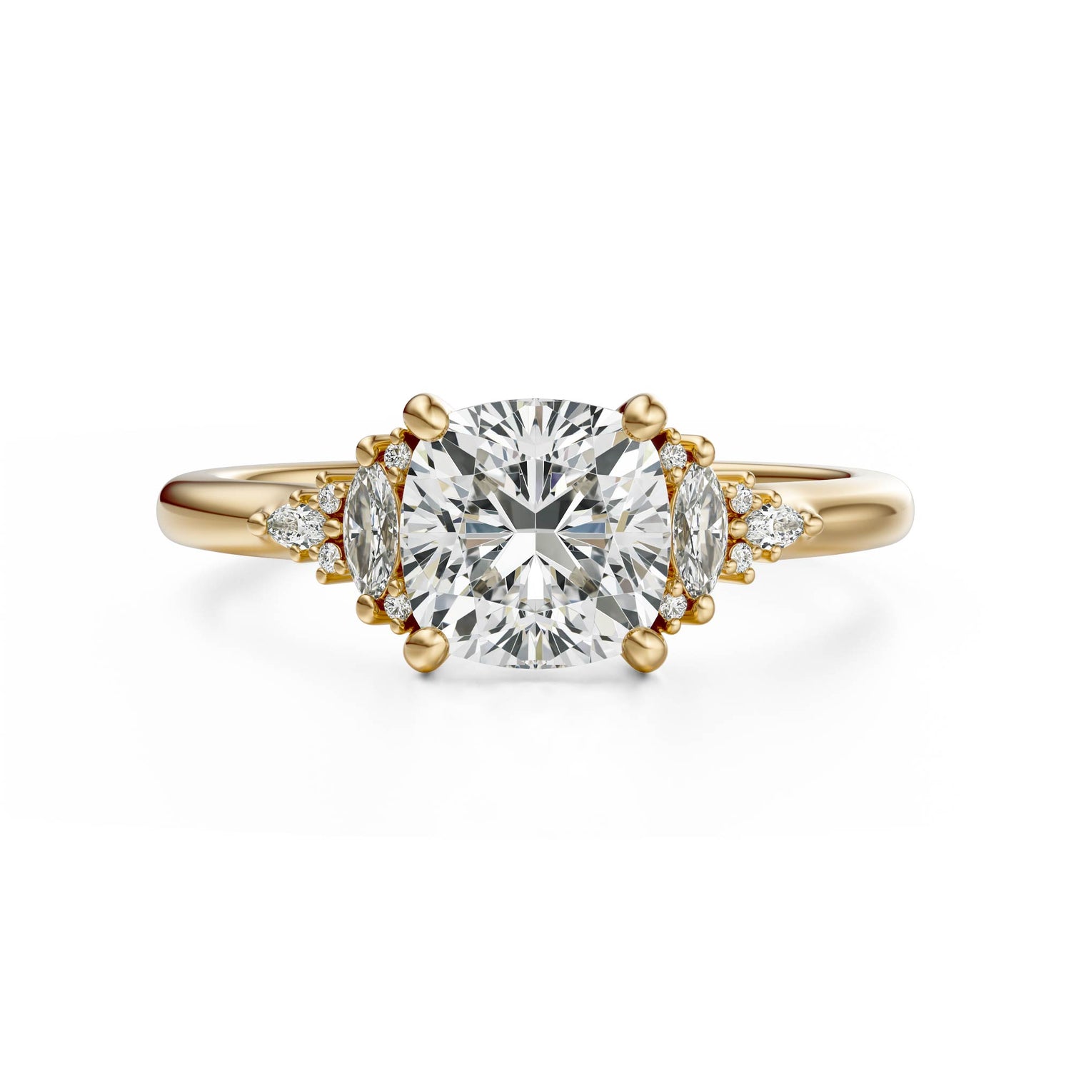 The Low Maeve Ring | Cushion | Setting Only