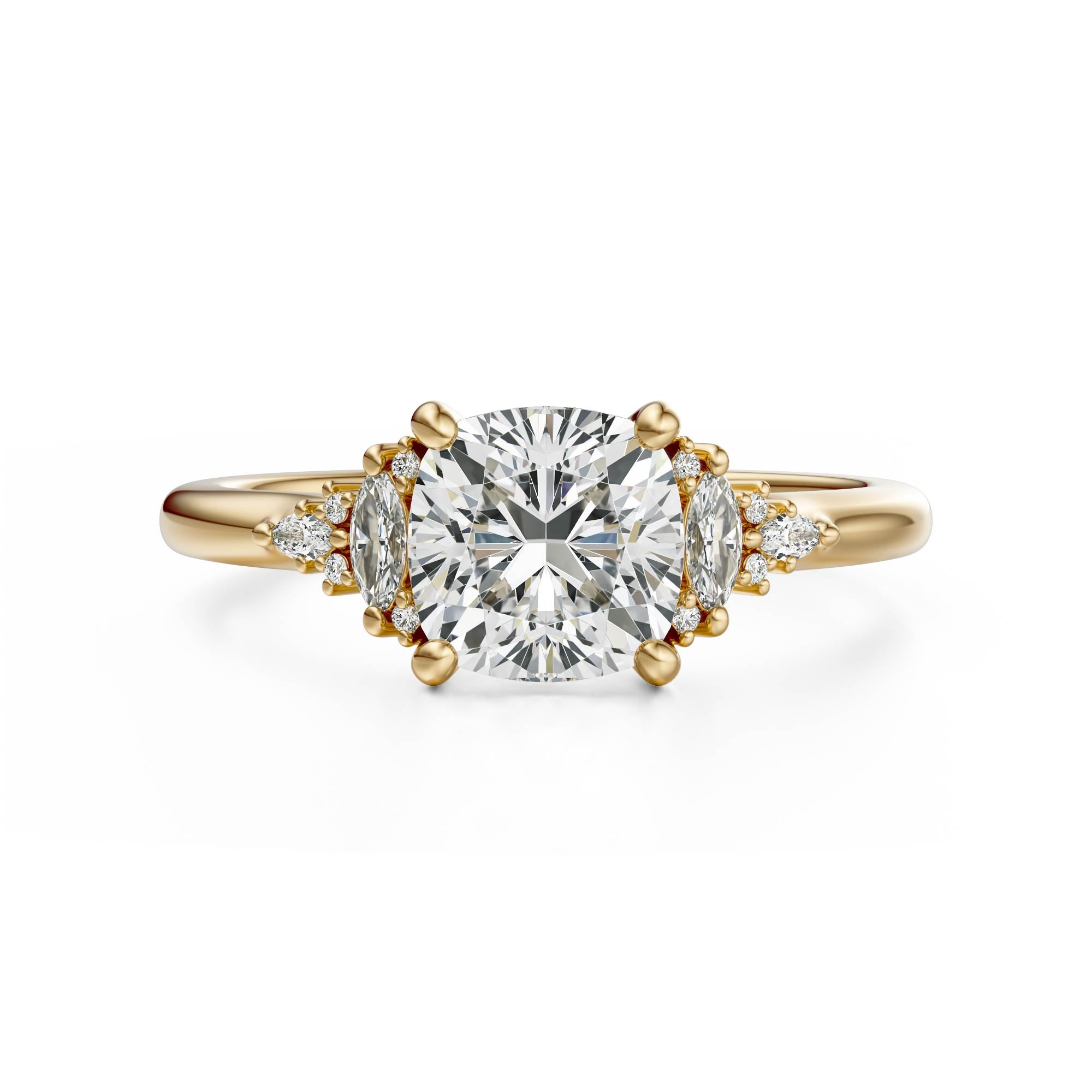 The Low Maeve Ring | Cushion | Setting Only