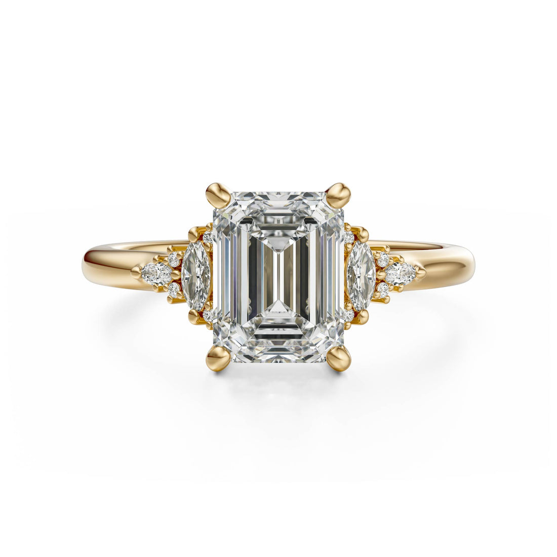 The Low Maeve Ring | Emerald Cut