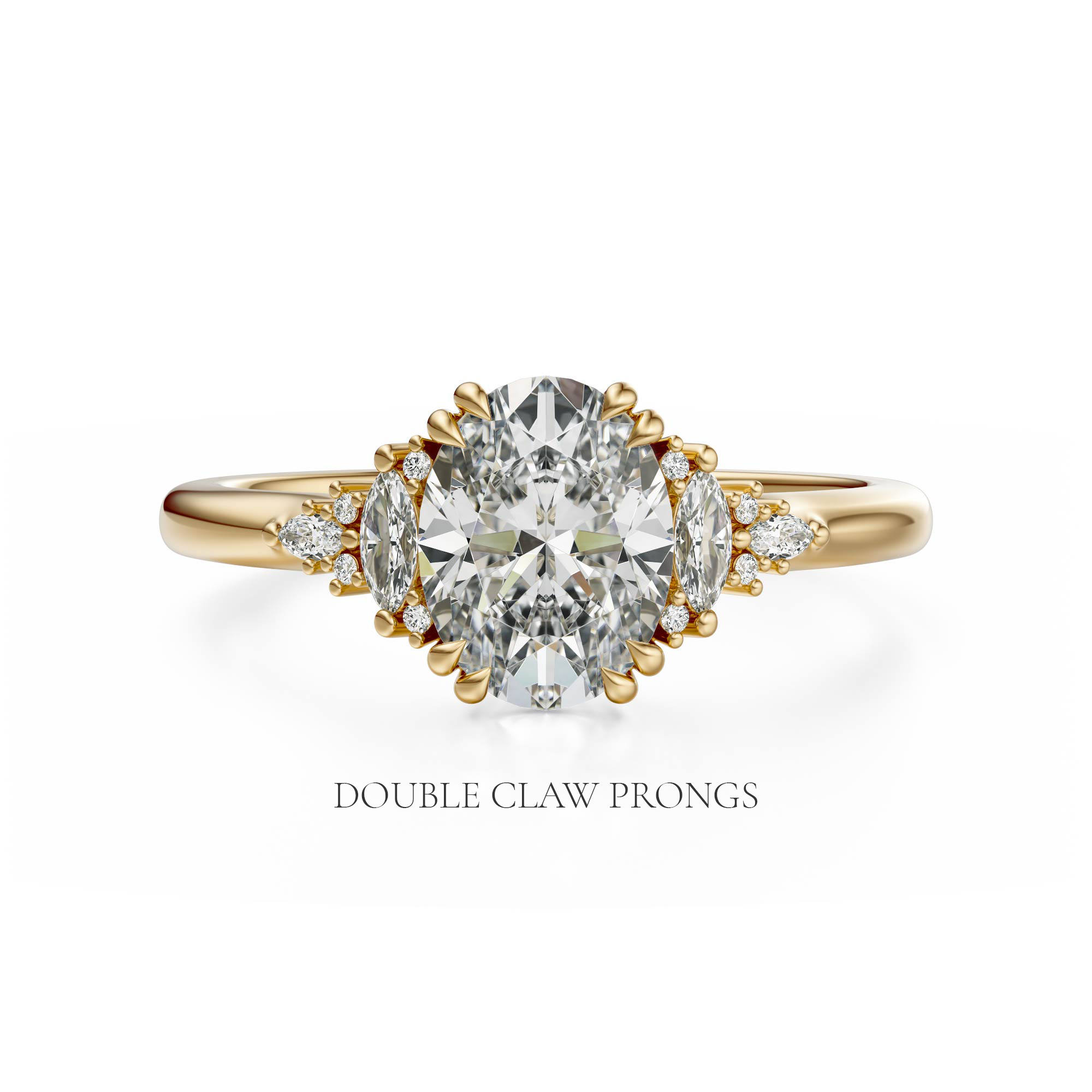 The Low Maeve Ring | Oval | Setting Only