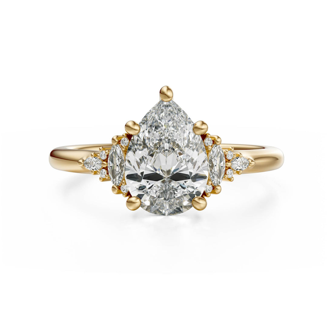 The Low Maeve Ring | Pear | Setting Only