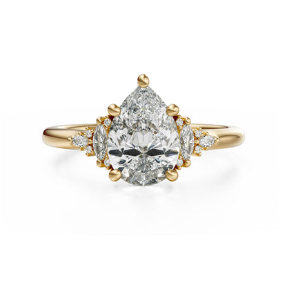The Low Maeve Ring | Pear | Setting Only