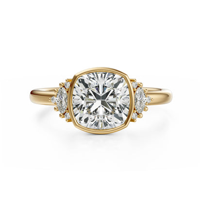 The Bezel Maren Ring | Cushion
