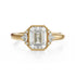 The Bezel Maren Ring | Emerald Cut | Setting Only - Lavender Creek Gems 
