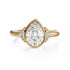 The Bezel Maren Ring | Pear | Setting Only - Lavender Creek Gems 