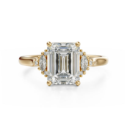 The Maren Ring | Emerald Cut | Setting Only