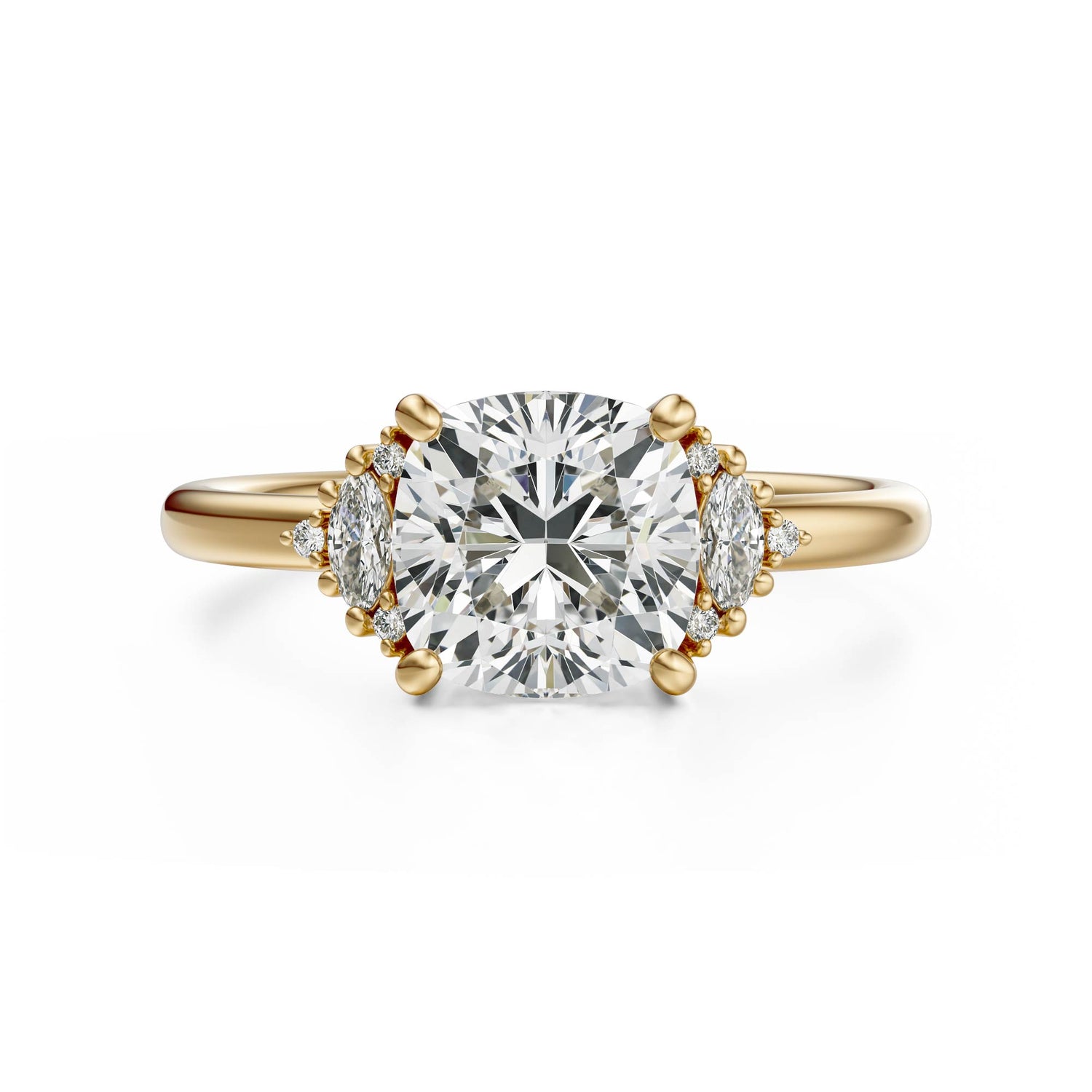 The Low Maren Ring | Cushion | Setting Only