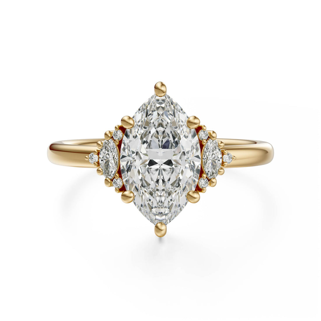 The Low Maren Ring | Marquise | Setting Only