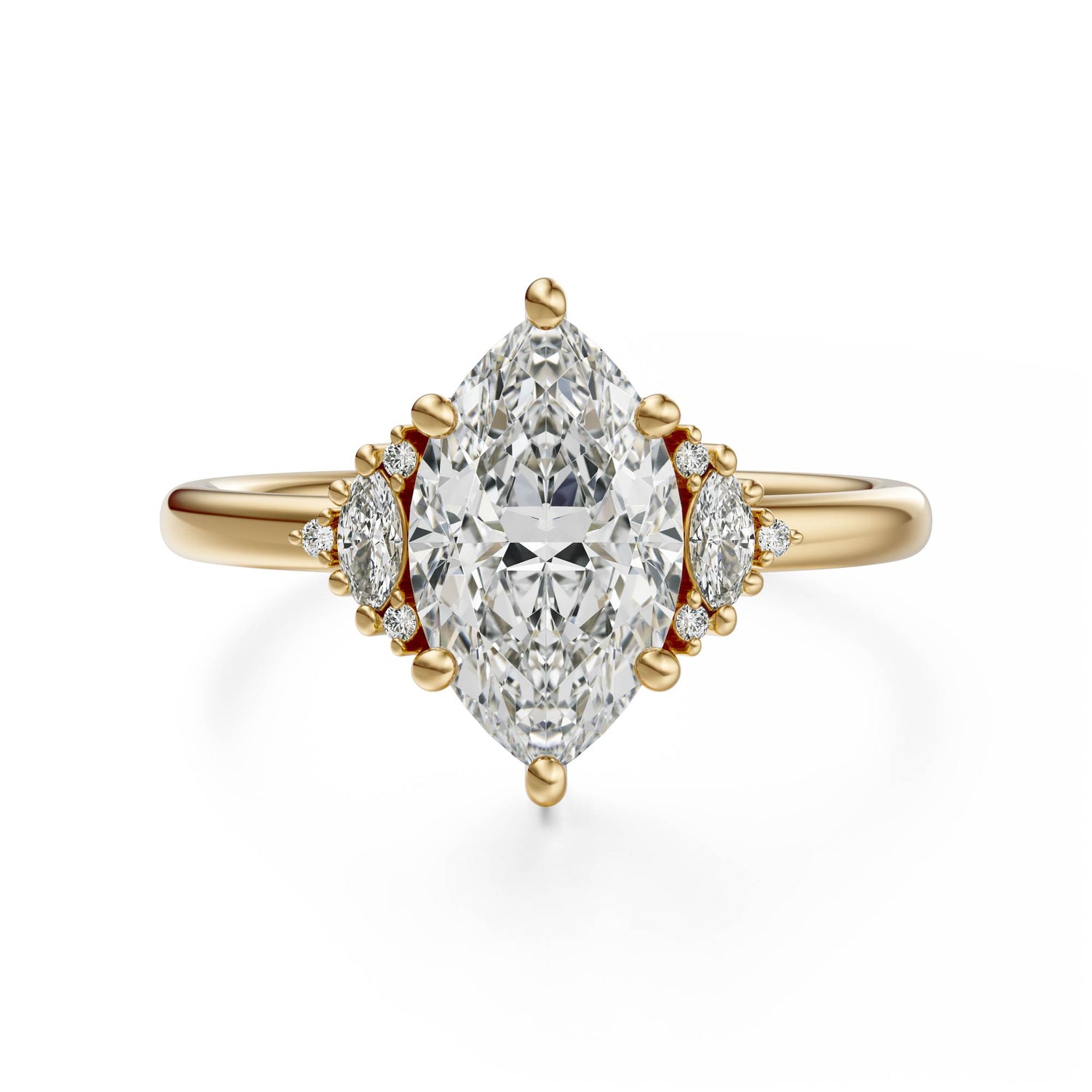 The Low Maren Ring | Marquise | Setting Only