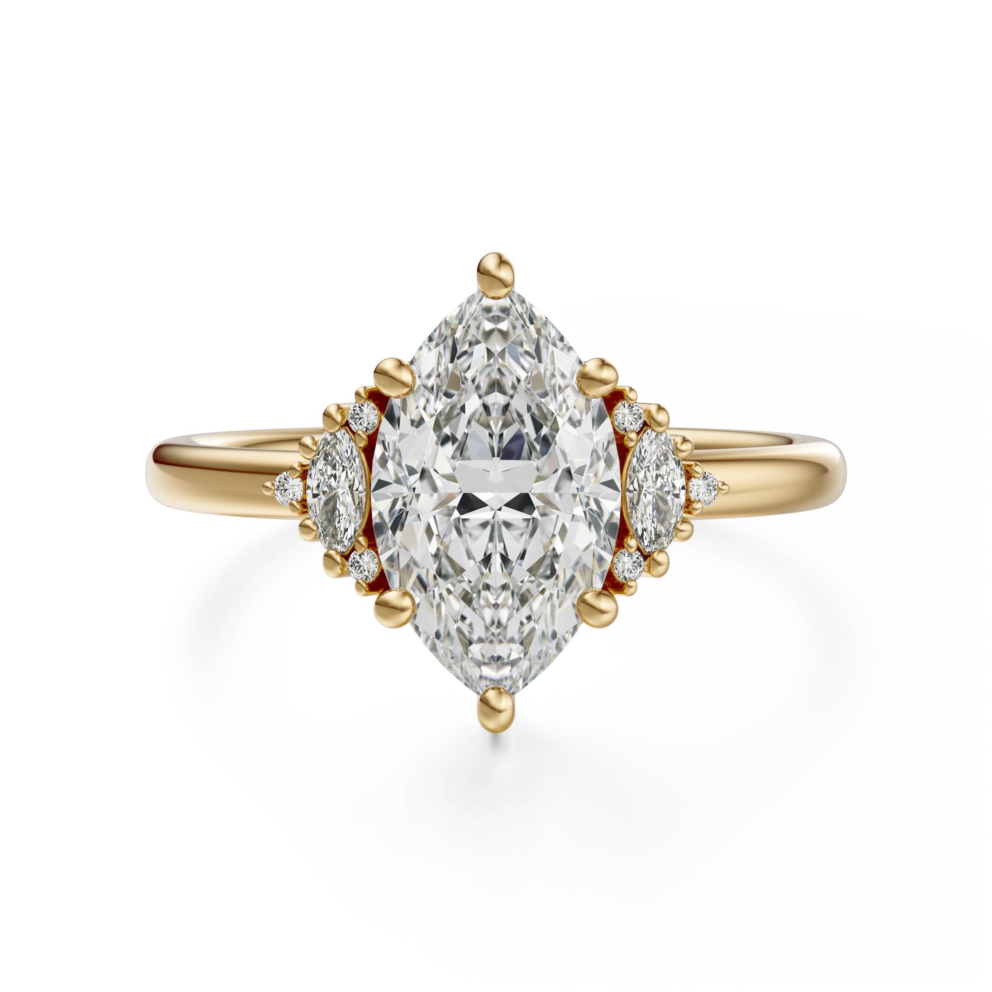 The Low Maren Ring | Marquise | Setting Only