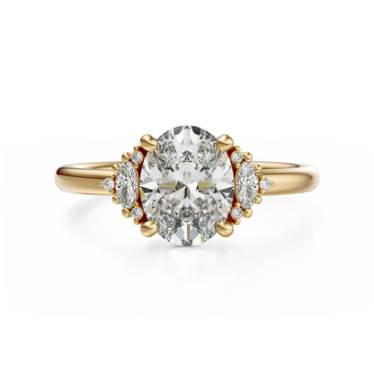 The Low Maren Ring | Oval | Setting Only