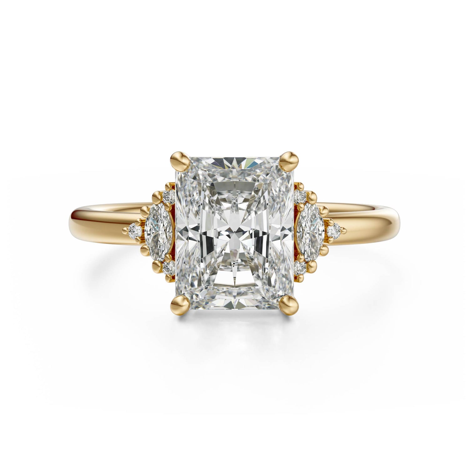 The Low Maren Ring | Radiant | Setting Only