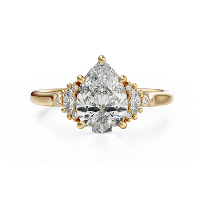 The Maren Ring | Pear | Setting Only