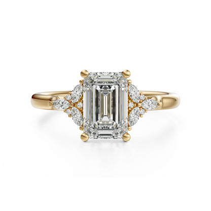 The Meadow Ring | Emerald Cut - Lavender Creek Gems 