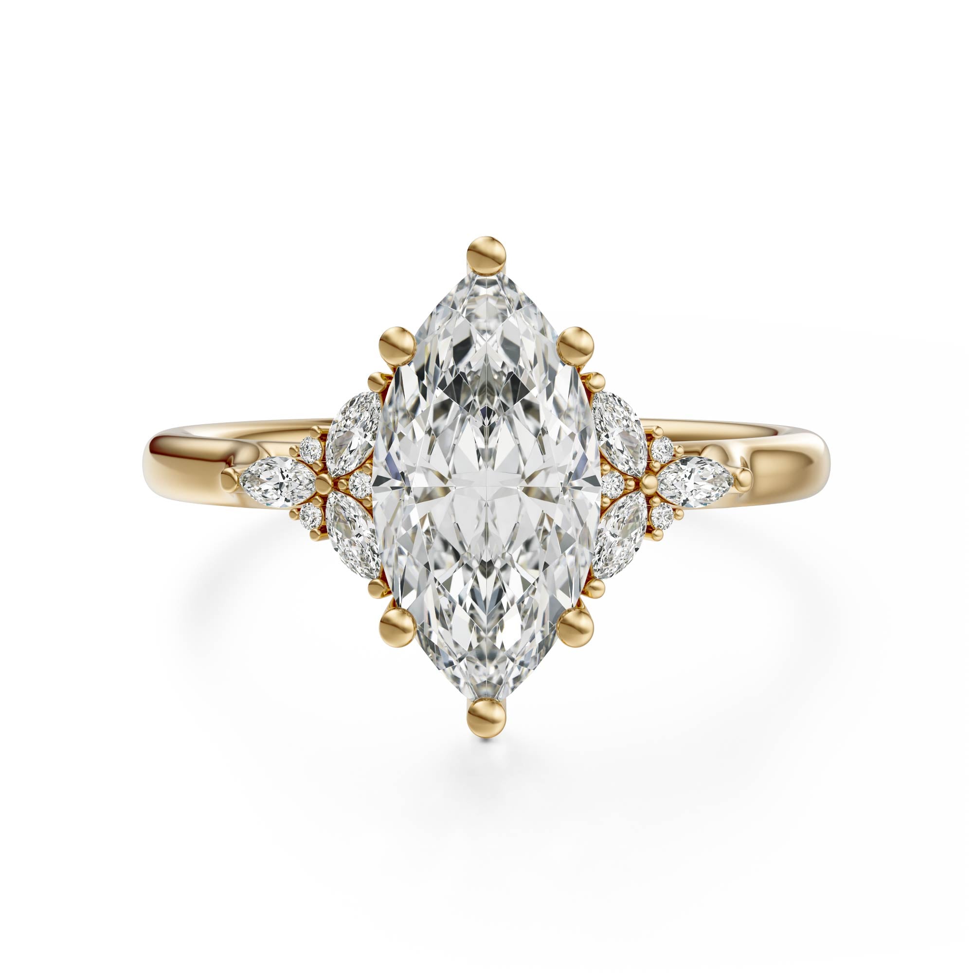 The Meadow Ring | Marquise | Setting Only - Lavender Creek Gems 