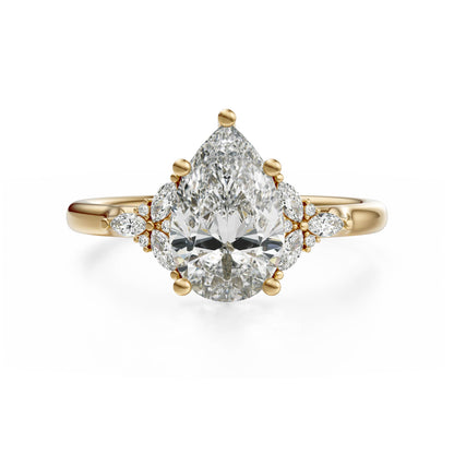 The Meadow Ring | Pear | Setting Only - Lavender Creek Gems 