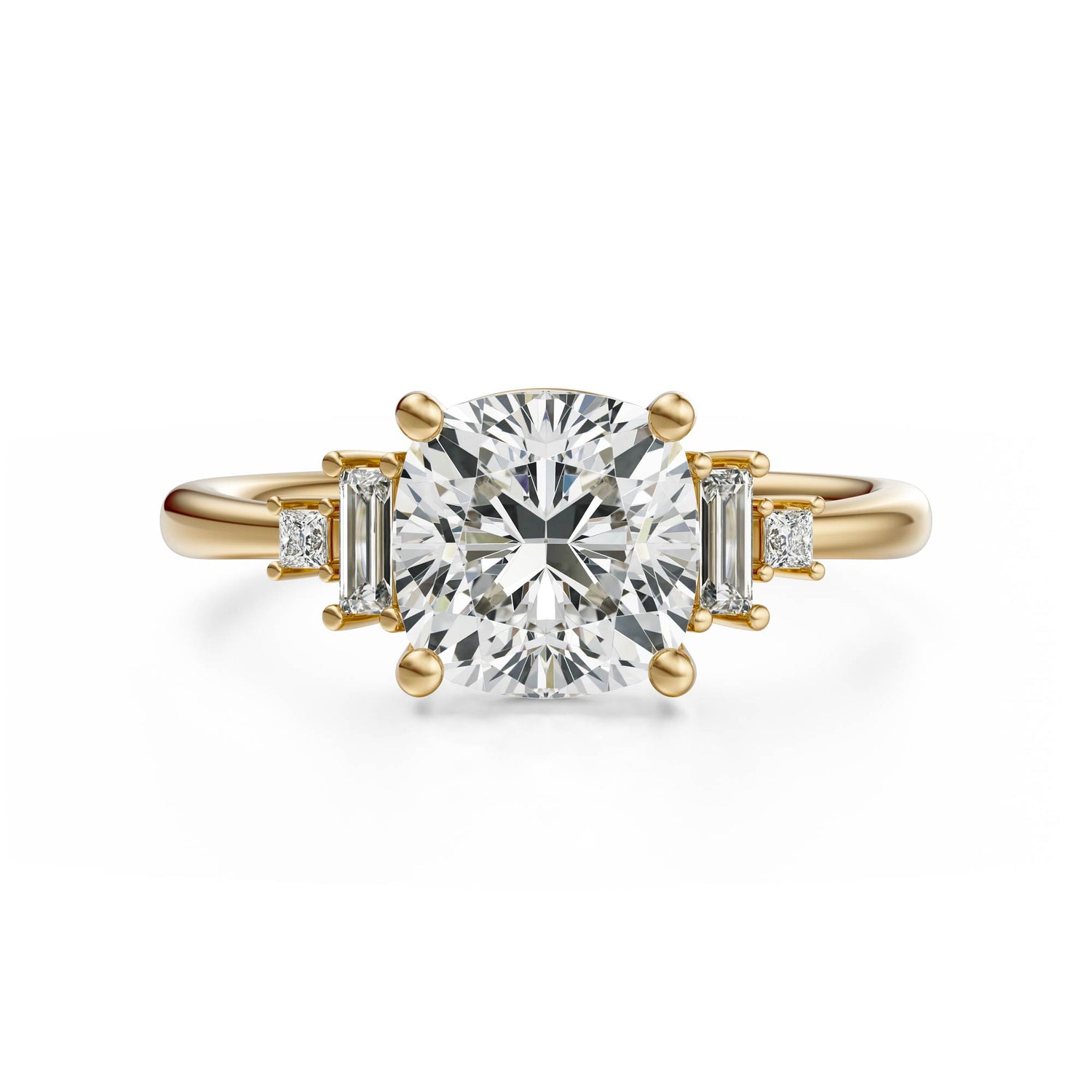 The Mira Ring | Cushion | Setting Only - Lavender Creek Gems 