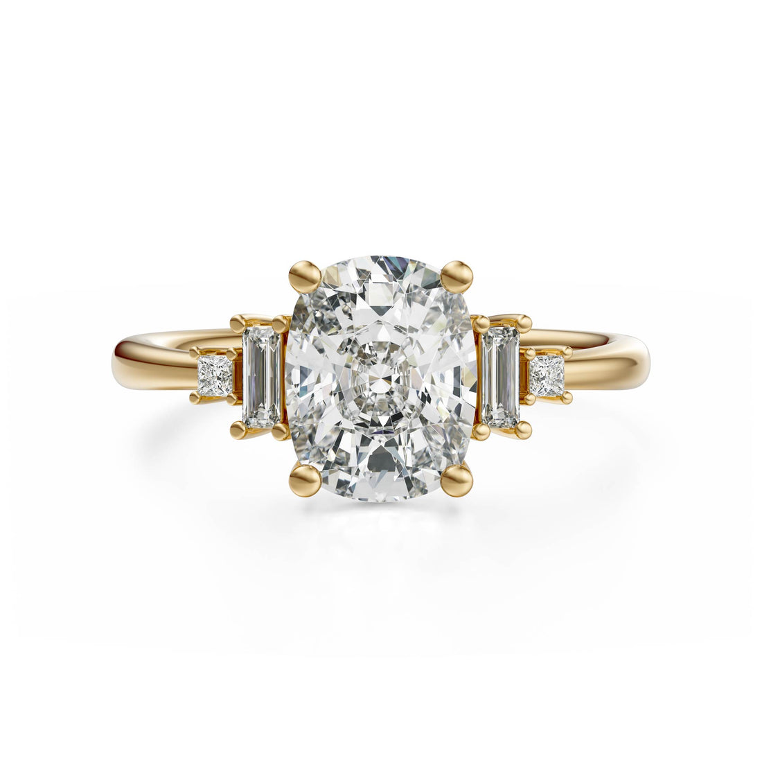 The Mira Ring | Elongated Cushion