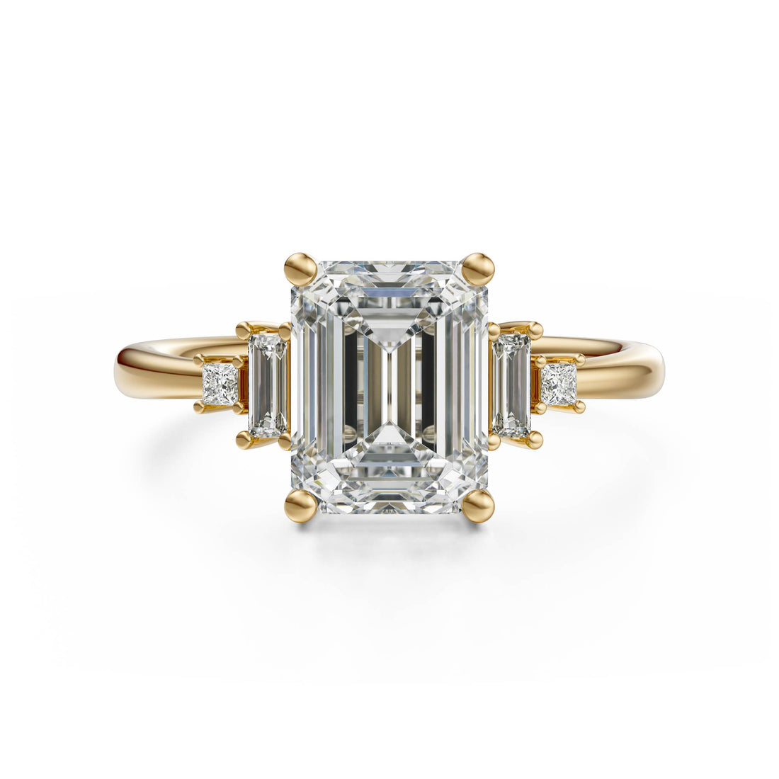 The Mira Ring | Emerald Cut | Setting Only