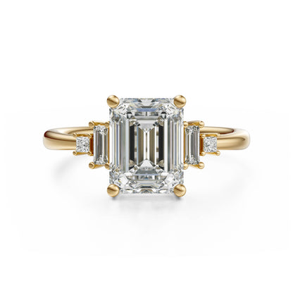 The Mira Ring | Emerald Cut | Setting Only
