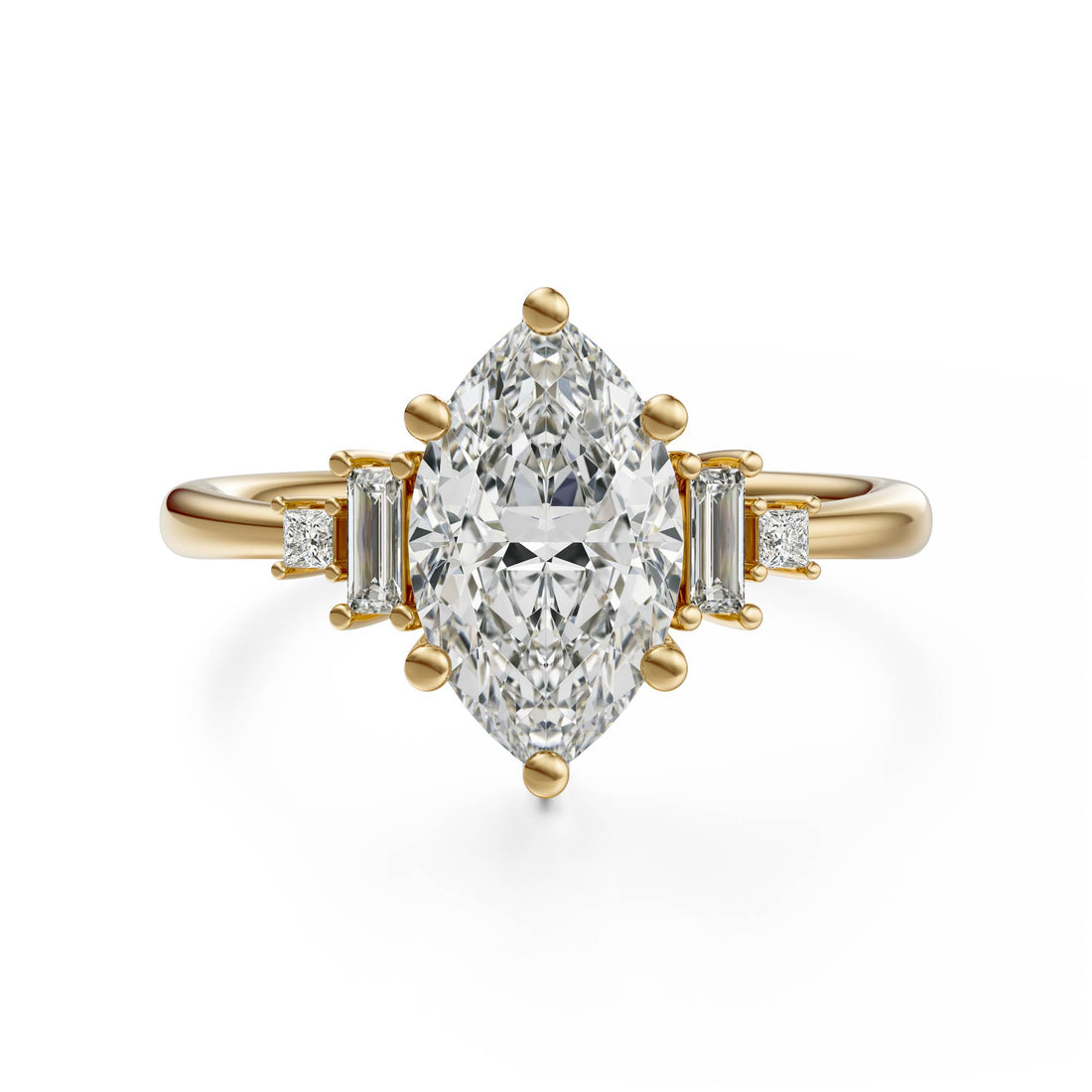 The Mira Ring | Marquise | Setting Only - Lavender Creek Gems 