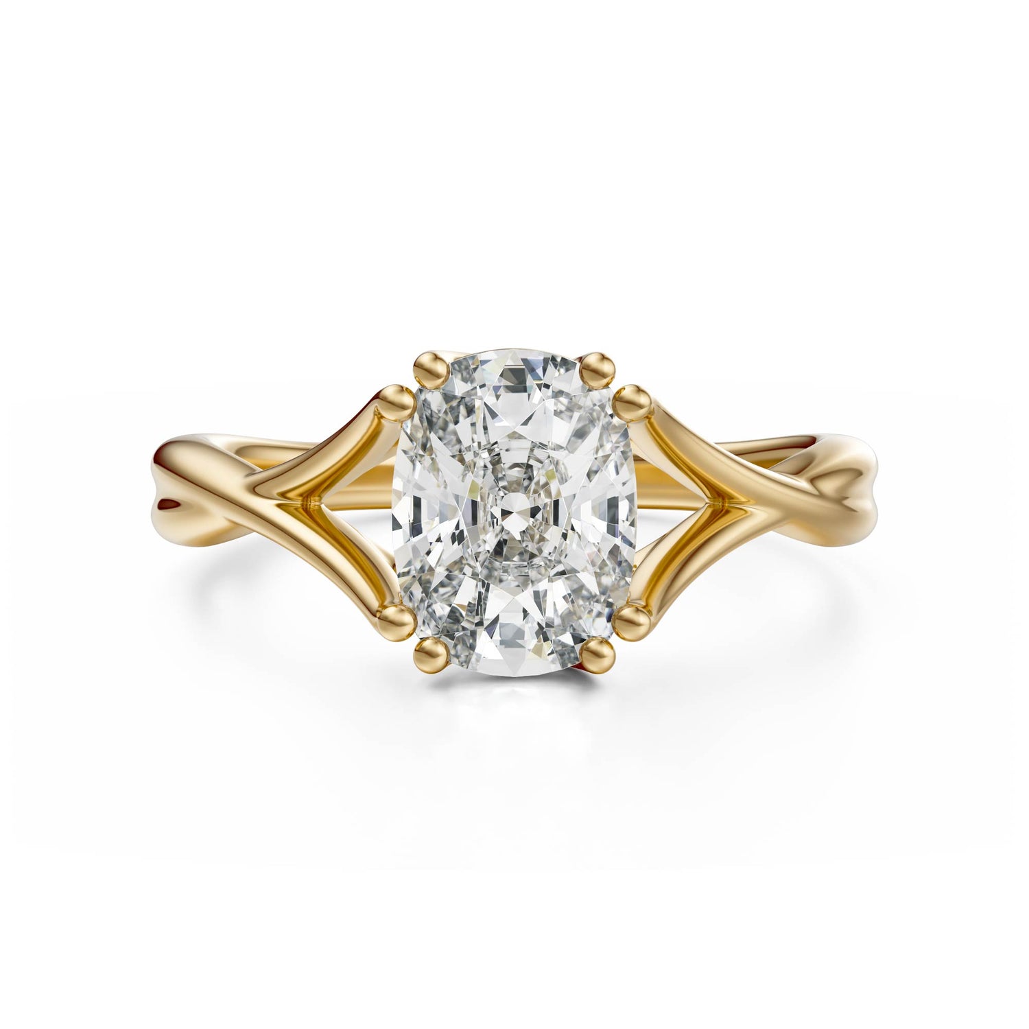 The Entwine Ring | Elongated Cushion - Lavender Creek Gems 