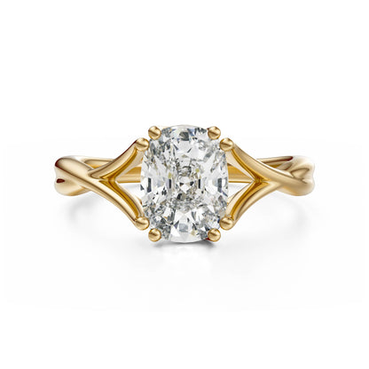 The Entwine Ring | Elongated Cushion - Lavender Creek Gems 