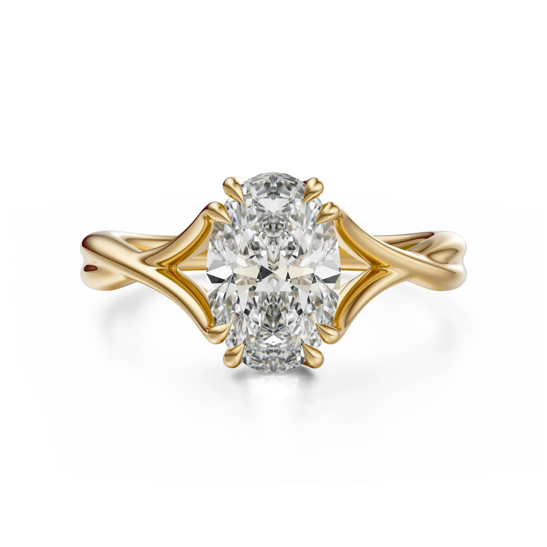 The Entwine Ring | Oval | Setting Only - Lavender Creek Gems 